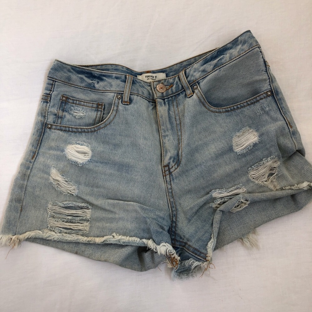 Denim jean shorts